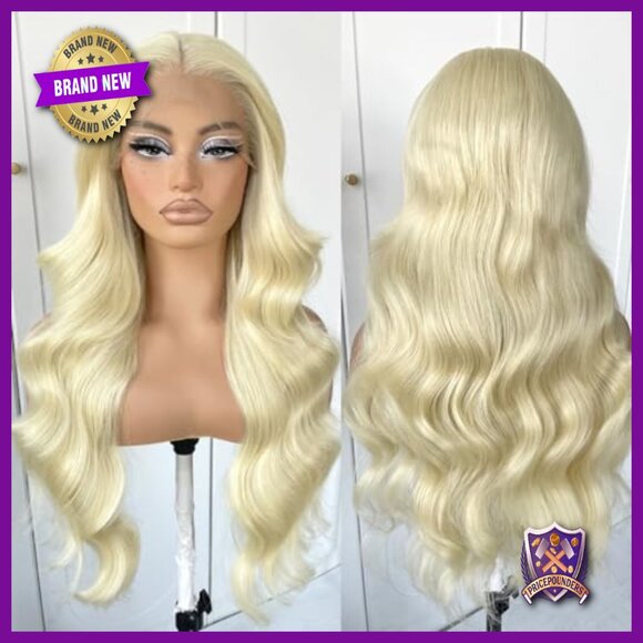 13x6 HD Lace Front Wig Glueless Synthetic Body Wave Pre Plucked